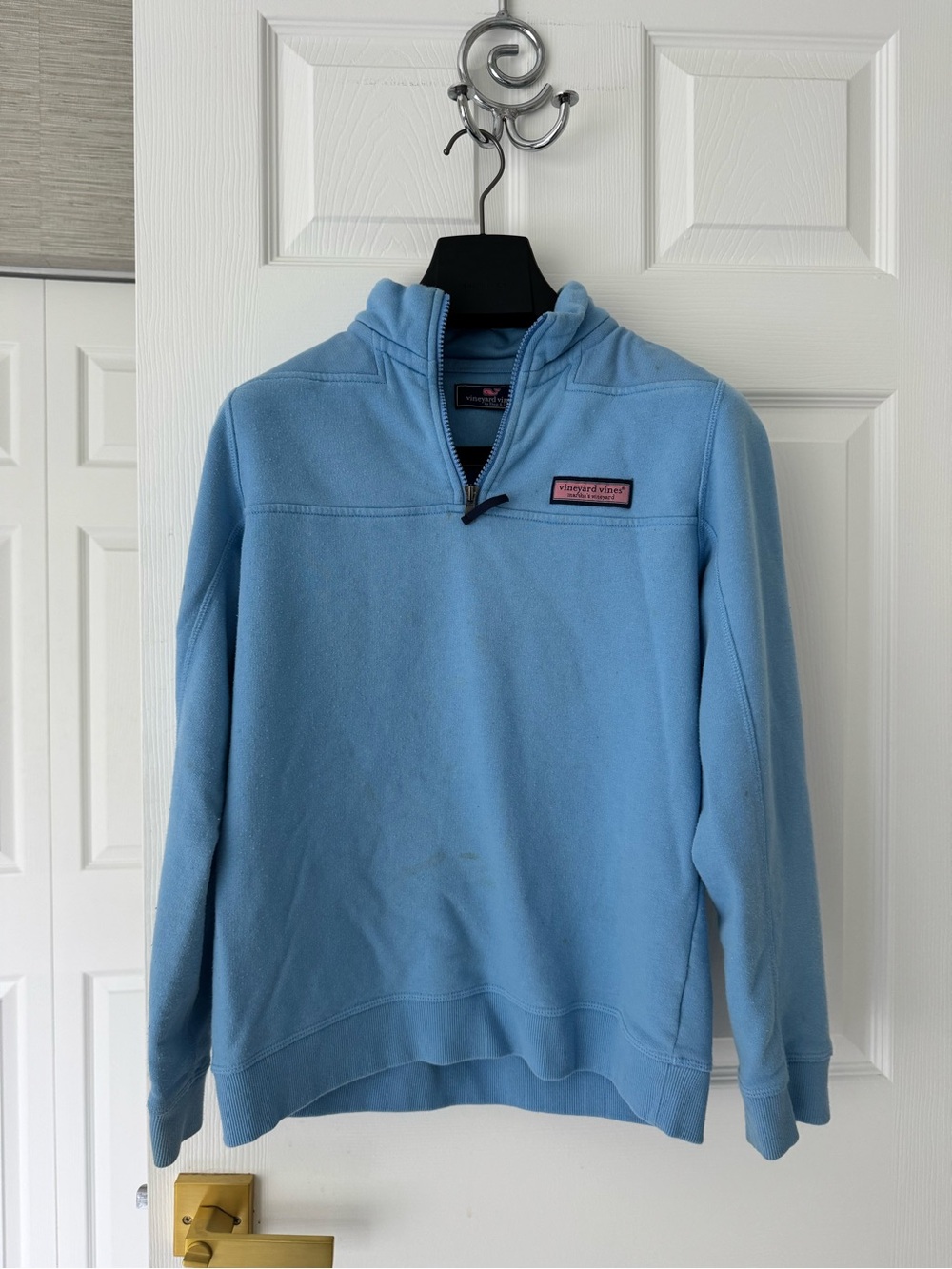 Vineyard Vines Women’s L Sky Blue Quarter-Zip Pullover
